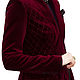 Velvet jacket. Deep red. Suit Jackets. Vorobei Moscow. Online shopping on My Livemaster.  Фото №2