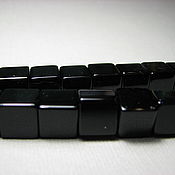 Материалы для творчества handmade. Livemaster - original item Black agate cubes 8 mm. Handmade.