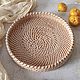 Заказать Плетёный поднос. Cozy basket. Ярмарка Мастеров. . Подносы Фото №3