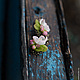 Order Pendientes con flores de manzano. KG_flowers. Livemaster. . Earrings Фото №3