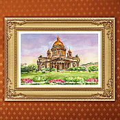 Картины и панно handmade. Livemaster - original item Pictures: St. Isaac`s Cathedral. watercolour.. Handmade.