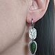 Серьги с хромдиопсидом, серебро 925, латунь. Серьги классические. EMerald Jewelry. Ярмарка Мастеров.  Фото №13