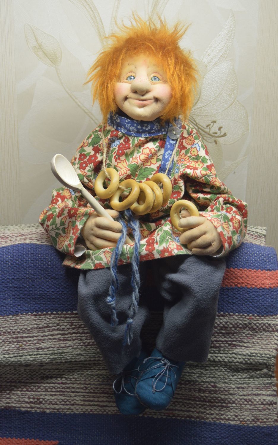 ДОМОВОЙ (текстильная интерьерная кукла) - подарок сувенир