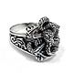 Кольцо из серебра Snake-Motor ANR24-009. Кольца. Blacksilver. Ярмарка Мастеров.  Фото №4