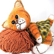 Куклы и игрушки handmade. Livemaster - original item Amigurumi dolls and toys:Crocheted tiger cub in the teddy technique. Handmade.