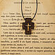  Скит - деревянный нательный крест из кипариса. Крестик. Икона на рези (Светлана). Ярмарка Мастеров.  Фото №4