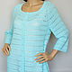 Jacket cashmere-silk-cotton 'Pastel-turquoise', Suit Jackets, Moscow,  Фото №1