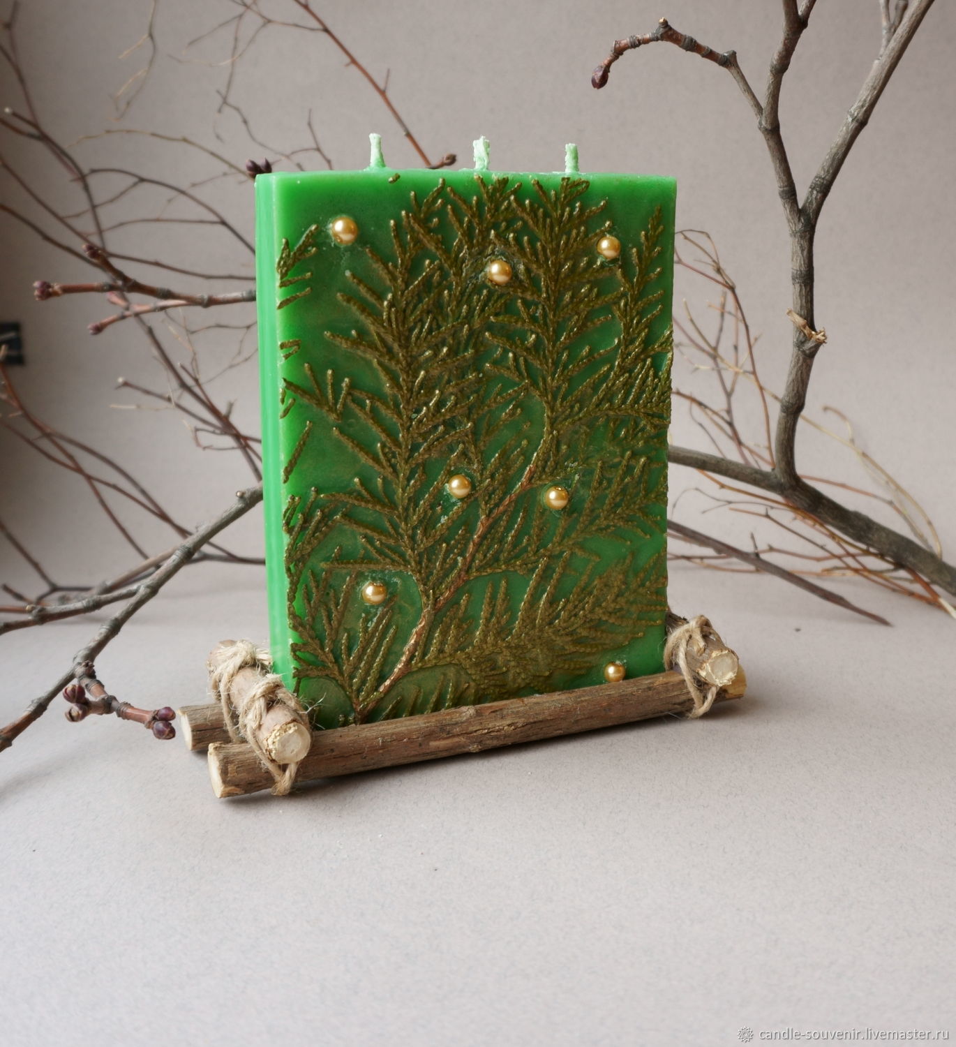 Ароматическая свеча Золотая ветвь в интернет-магазине на Ярмарке ...