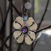 Украшения handmade. Livemaster - original item Silver pendant pendant, silver flower pendant. Handmade.