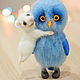 Felted toy owl with a mouse, Felted Toy, Arkhangelsk,  Фото №1