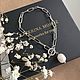 Браслет цепочка с жемчугом. Браслет из бусин. Katerina Moroz accessories for you (katerinamoroz). Ярмарка Мастеров.  Фото №4