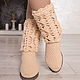 Demi-season boots "Christina". High Boots. KnittedBoots. My Livemaster. Фото №4