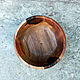 Тарелка из грецкого ореха с покатыми стенками.(21.5 8). Тарелки. m-i-f. Интернет-магазин Ярмарка Мастеров.  Фото №2