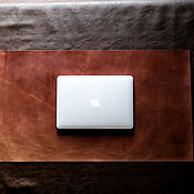 Для дома и интерьера handmade. Livemaster - original item Leather desk blotter. Decorative substrates 80h46 cm. Handmade.