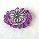 Brooch 'Happy flower'. Brooches. WiCool (textile in jewelry). Online shopping on My Livemaster.  Фото №2