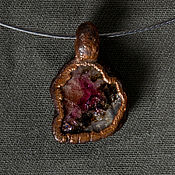 Украшения handmade. Livemaster - original item Pink tourmaline(rubellite) copper pendant No. №2.. Handmade.