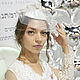 Chapeau de voil 'Hortensia', Sombreros de la boda, Stavropol,  Фото №1