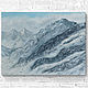 Текстурная картина "Голубые горы" 30х40см, Элементы интерьера, Барнаул,  Фото №1