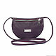 Order Purple small round shoulder bag Crossbody. BagsByKaterinaKlestova (kklestova). Livemaster. . Crossbody bag Фото №3