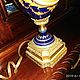 Винтаж: Old Paris Sevres Style Cobalt Blue Bronze 19в. Лампы винтажные. Isis999 скидок нет!. Ярмарка Мастеров.  Фото №6