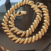 Винтаж handmade. Livemaster - original item Napier Golden bagels necklace (Napier). Handmade.