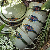 Винтаж handmade. Livemaster - original item Volkhov tea pairs, 1921-1927. Handmade.