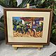 Painting cross stitch Rustic landscape Bicycle Provence, Pictures, Chelyabinsk,  Фото №1