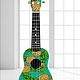 Укулеле"Ананасы"(сопрано) гавайская гитарка. Укулеле (гавайская гитара). Guitar & Ukulele art Studio. Интернет-магазин Ярмарка Мастеров.  Фото №2