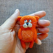 Украшения handmade. Livemaster - original item Ginger cat, brooch. Handmade.