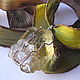 Pendant with natural Citrine yellow, rimmed with Wire Wrap, silver plated, Pendants, Moscow,  Фото №1
