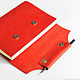 Leather notebook fan stitched binding. Notebooks. Ptaho. My Livemaster. Фото №5