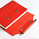 Leather notebook fan stitched binding. Notebooks. Ptaho (Ольга). My Livemaster. Фото №5