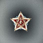 Украшения handmade. Livemaster - original item Brooch-pin: Red star. Handmade.