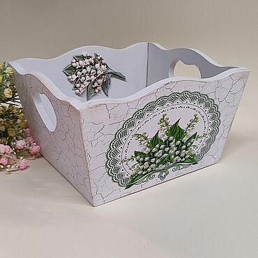 Посуда ручной работы. Ярмарка Мастеров - ручная работа Конфетница "Ландыши". Handmade.