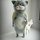 Cat angel felted cats cats kittens, Felted Toy, Ufa,  Фото №1