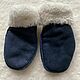 Sheepskin mittens for children blue 18 cm volume. Childrens mittens. Warm gift. Online shopping on My Livemaster.  Фото №2