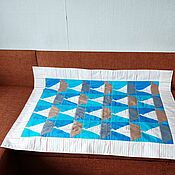 Для дома и интерьера handmade. Livemaster - original item blankets: Patchwork baby blanket for a boy Boats. Handmade.