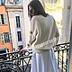 Кашемировый джемпер структурной вязки Côte d'Azur. Джемперы. La Bottega Creativa. Интернет-магазин Ярмарка Мастеров.  Фото №2