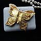 Order Barrera Vintage Pearl Butterfly Brooch. Vintage  Jewelry  (Liliya). Livemaster. . Vintage brooches Фото №3