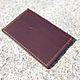 The image business card holder made from Horween leather ( card case ). Business card holders. Aleksandr. Интернет-магазин Ярмарка Мастеров.  Фото №2