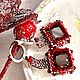 Серьги с цирконом и Swarovski "Игра цвета". Серьги классические. Tori Jewelery. Ярмарка Мастеров.  Фото №4