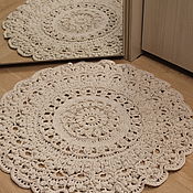 Для дома и интерьера handmade. Livemaster - original item Cotton mat 70 cm.. Handmade.