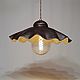 Ceramic lamp with yellow crystals ( diameter 38/25 cm), Ceiling and pendant lights, Moscow,  Фото №1