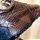 Кроссовки из натуральной кожи крокодила, в тёмно - коричневом цвете. Кроссовки. МАСТЕРСКАЯ  ЭКЗОТИКИ  SHOES&BAGS. Ярмарка Мастеров.  Фото №5