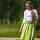 Order Floor-length skirt ' spring freshness'. Slavyanskie uzory. Livemaster. . Skirts Фото №3