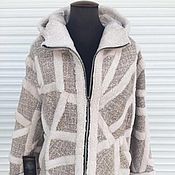 Одежда handmade. Livemaster - original item coat: Women`s jacket made of natural sheepskin. Handmade.