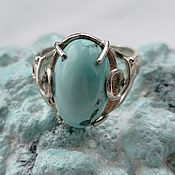 Украшения handmade. Livemaster - original item Ring : Turquoise charm . Turquoise natural .. Handmade.