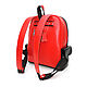  Women's Leather Backpack Red and Black Antares Mod. P47 - 791-1. Backpacks. Natalia Kalinovskaya. My Livemaster. Фото №5