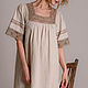 Linen nightgown 'Darling' with beige lace. Nightdress. Delicate Clothing Store (Daria). Online shopping on My Livemaster.  Фото №2