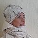 Валяный комплект Зимние узоры, Комплекты головных уборов, Усть-Каменогорск,  Фото №1